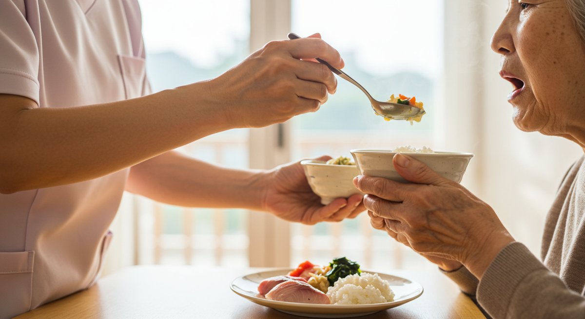 高齢 者 食事 を する と 吐く