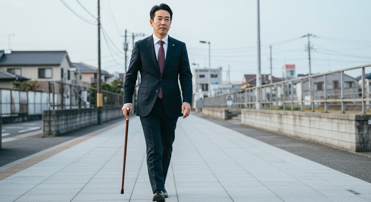 右足 が 悪い 時の杖 の 使い 方